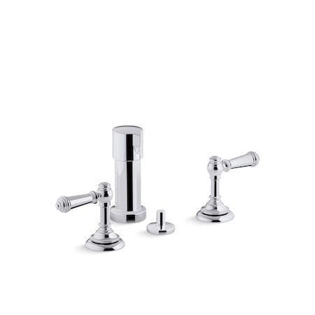 Kohler Artifacts Widespread Bidet Faucet With Lever Handles 72765-4-CP